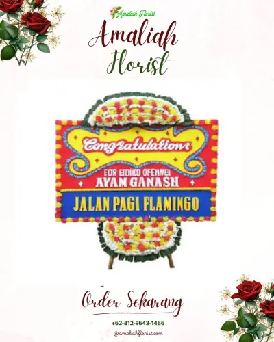 Bunga Papan Congratulation di She La Vie Grand Ballroom